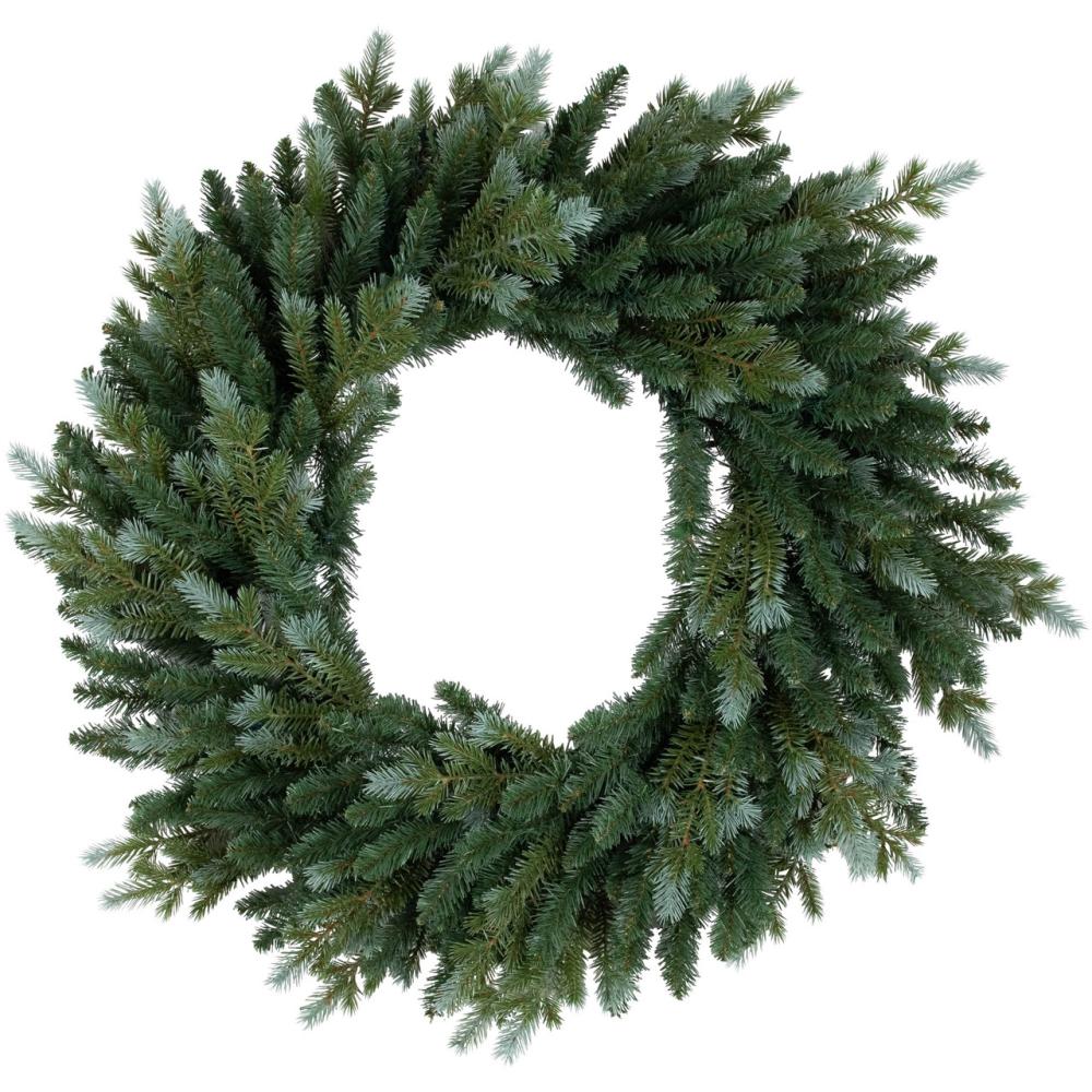 Unlit Wreaths | Real Touch™️ Blue Spruce Artificial Christmas Wreath – 24" – Unlit Unlit Wreaths Unlit Wreaths